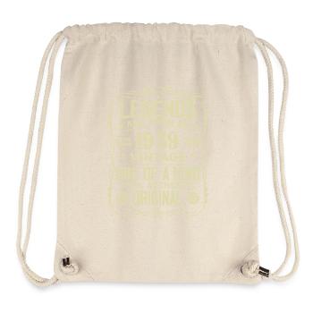 Fabriqué En 1959 Vintage Cadeau Anniversaire 1959 - Sac à cordon recyclé Stanley/Stella - blanc naturel - Devant