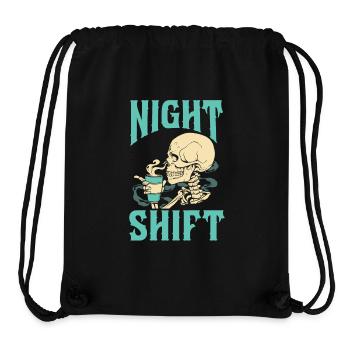 Infirmière de nuit - Sac à cordon recyclé Stanley/Stella - noir - Devant