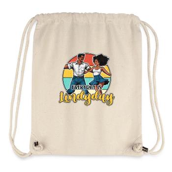 Swing Dance Everyday Is Lindyday Retro Dancing - Sac à cordon recyclé Stanley/Stella - blanc naturel - Devant