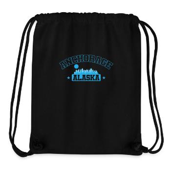 Anchorage Stadt im Bundesstaat Alaska - Stanley/Stella recycelter Gym Bag - Schwarz - Vorne