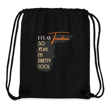I Play Trombone So Yeah I'm Pretty Cool - Stanley/Stella Recycled Gym Bag - black - Front