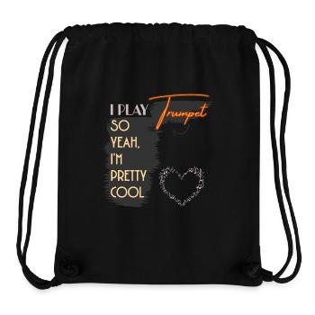 I Play Trumpet So Yeah I'm Pretty Cool - Stanley/Stella Recycled Gym Bag - black - Front