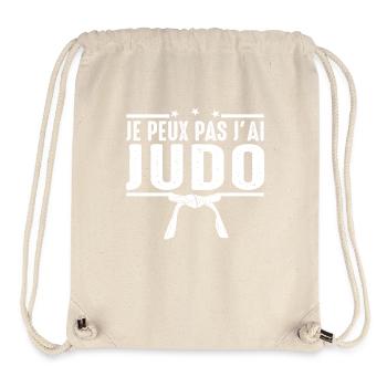 I can't I judo judoka Japanese martial art - Stanley/Stella Recycled Gym Bag - natural - Front