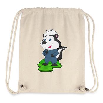 Mariage en costume de marié moufette - Sac à cordon recyclé Stanley/Stella - blanc naturel - Devant