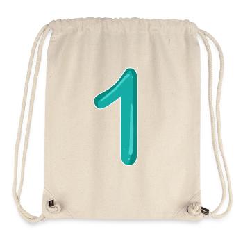 Number 1 - Stanley/Stella Recycled Gym Bag - natural - Front