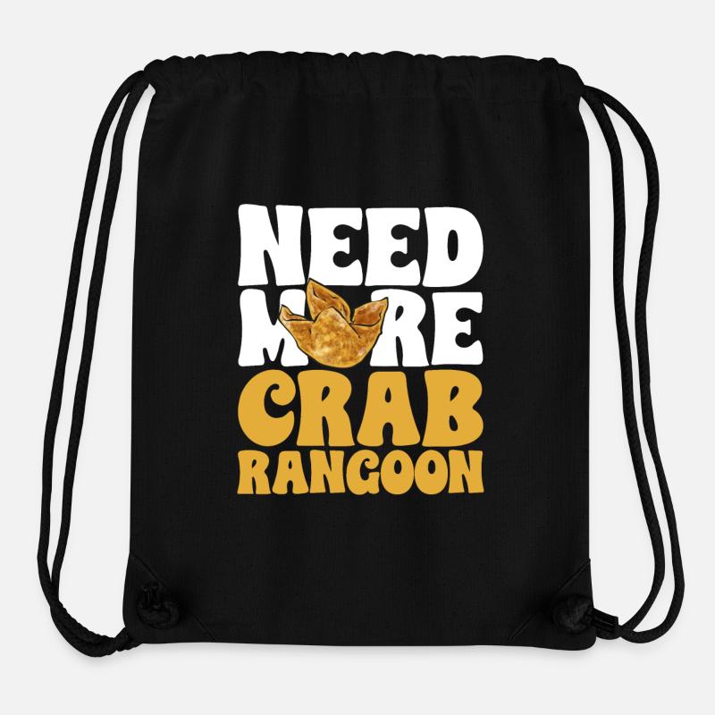 Krabben Rangoon Crab Rangoon - Stanley/Stella Recycled Gym Bag - black