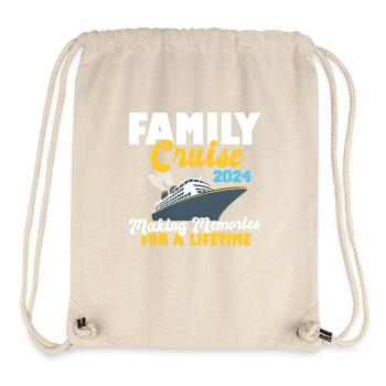 Croisière en famille 2024 Croisière Voyage Matching - Sac à cordon recyclé Stanley/Stella - blanc naturel - Devant