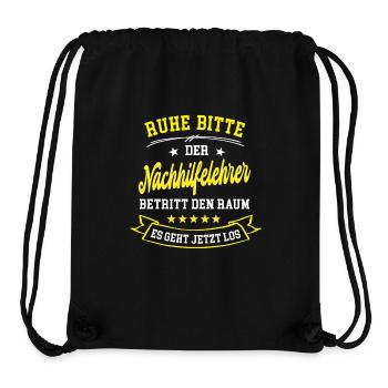 Lehrer Nachhilfe Lehrersprüche Lustig Nachhilfen - Stanley/Stella recycelter Gym Bag - Schwarz - Vorne