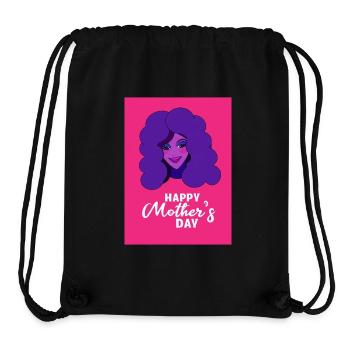 Pop Mother's Day: Pink & Purple Tribute - Stanley/Stella Recycled Gym Bag - black - Front