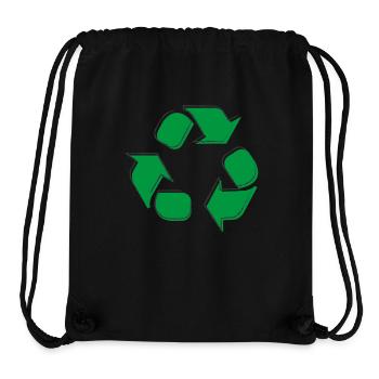 Recycling Logo Recycle Symbol Earth Day Boys - Stanley/Stella Recycled Gym Bag - black - Front