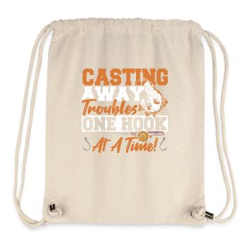 Chemise de pêche en kayak de pêcheur pour les pêcheurs qui ont tout - Sac à cordon recyclé Stanley/Stella - blanc naturel - Devant