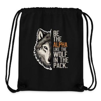 Wolf Wolves Funny Sayings Wolf Pack Animals - Stanley/Stella Recycled Gym Bag - black - Front