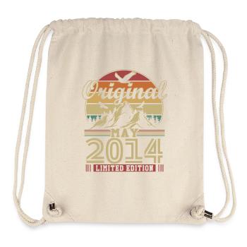 Cadeau d’anniversaire original de mai 2014 Vintage - Sac à cordon recyclé Stanley/Stella - blanc naturel - Devant