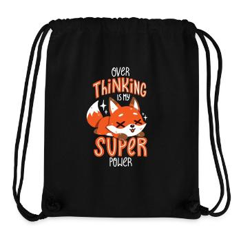 Overthinking ist meine Superkraft - Stanley/Stella recycelter Gym Bag - Schwarz - Vorne