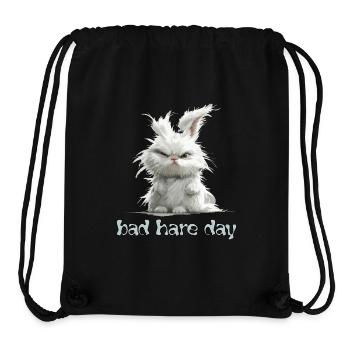 Lustige Wortspiel Bad Hare day lustiger Hase - Stanley/Stella recycelter Gym Bag - Schwarz - Vorne