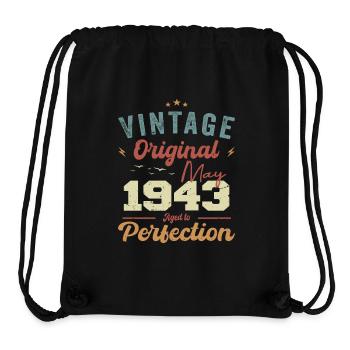 Mai 1943 Geburtstag Mai 1943 Geschenk Mai 1943 - Stanley/Stella recycelter Gym Bag - Schwarz - Vorne