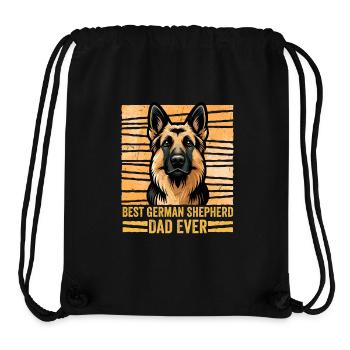 Best German Shepherd Dad Ever Owner Dog Mom Dad - Stanley/Stella recycelter Gym Bag - Schwarz - Vorne