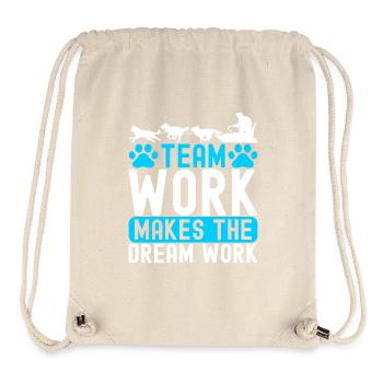 Sledding Sled Dogs - Stanley/Stella Recycled Gym Bag - natural - Front