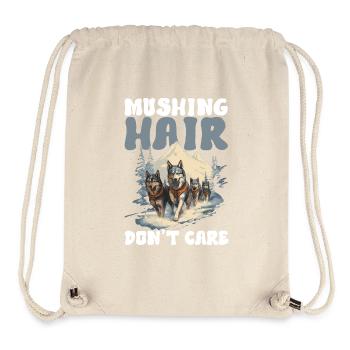 Sledding Sled Dogs - Stanley/Stella Recycled Gym Bag - natural - Front
