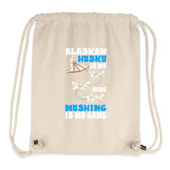 Sledding Sled dogs - Stanley/Stella Recycled Gym Bag - natural - Front