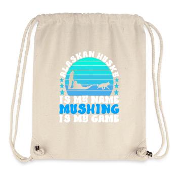 Sledding Sled dogs - Stanley/Stella Recycled Gym Bag - natural - Front
