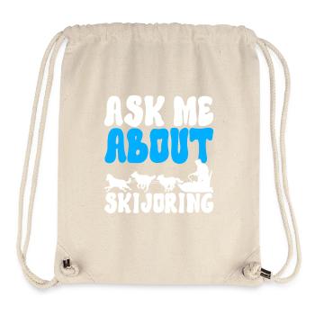 Sledding Sled dogs - Stanley/Stella Recycled Gym Bag - natural - Front