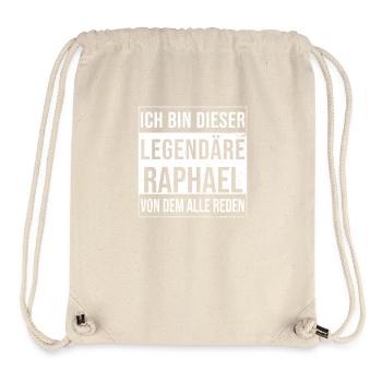 Ich bin dieser legendäre für Raphael - Stanley/Stella recycelter Gym Bag - Naturweiß - Vorne
