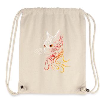 Katzenkopf Katze - Stanley/Stella recycelter Gym Bag - Naturweiß - Vorne