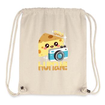 Fotografie Wortwitz "Cheese!" - Stanley/Stella recycelter Gym Bag - Naturweiß - Vorne