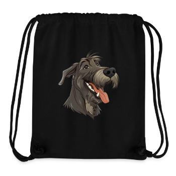 Irischer Wolfshund | Irish wolfhound | Cartoon - Stanley/Stella recycelter Gym Bag - Schwarz - Vorne