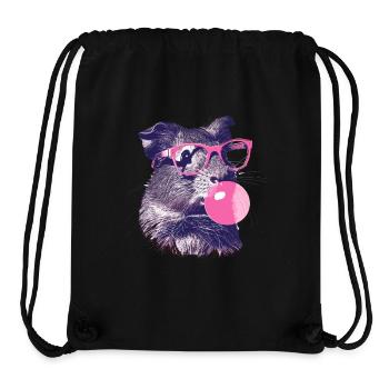 Meerschweinchen mit Sonnenbrille Bubblegum - Stanley/Stella recycelter Gym Bag - Schwarz - Vorne