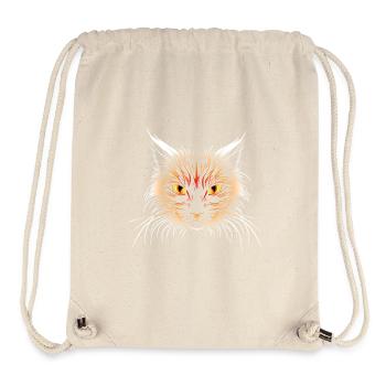Cat's head orange - Stanley/Stella Recycled Gym Bag - natural - Front