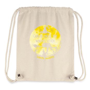 Sensibilisation au sarcome jaune de la sorcière cancéreuse - Sac à cordon recyclé Stanley/Stella - blanc naturel - Devant