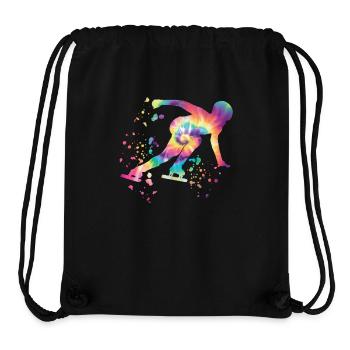 Speed Skater Athlete Speed Skating - Stanley/Stella Recycled Gym Bag - black - Front