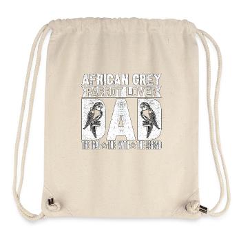 Perroquet gris africain amant papa l’ornithologue - Sac à cordon recyclé Stanley/Stella - blanc naturel - Devant