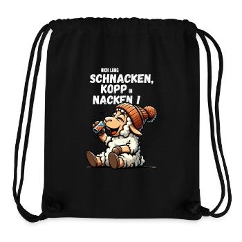 Hamburg Schaf Schnacken Trinken Lustig JGA Party - Stanley/Stella recycelter Gym Bag - Schwarz - Vorne