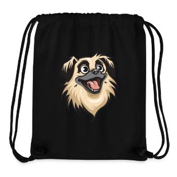 Pekinese | Cartoon Artwork - Stanley/Stella recycelter Gym Bag - Schwarz - Vorne