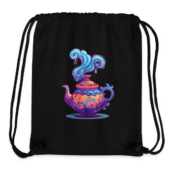 Mystical teapot with enchanting swirls - Stanley/Stella Recycled Gym Bag - black - Front