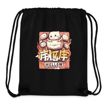Sanfte Marshmallows im Kawaii-Stil - Stanley/Stella recycelter Gym Bag - Schwarz - Vorne
