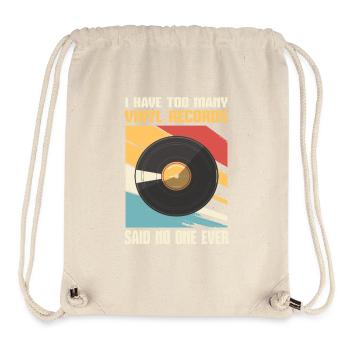 No one ever says too many vinyl records - Stanley/Stella Recycled Gym Bag - natural - Front