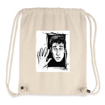 Abstrakt surrealistischer Cartoon Mann - Stanley/Stella recycelter Gym Bag - Naturweiß - Vorne