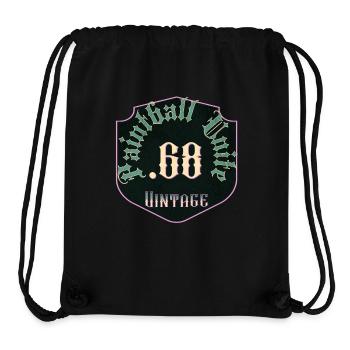 Paintbll unite : Calibre .68 vintage - Sac à cordon recyclé Stanley/Stella - noir - Devant