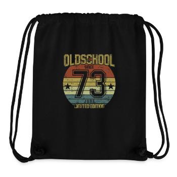 June 1973 - Geburtstag im Juni Oldschool - Stanley/Stella recycelter Gym Bag - Schwarz - Vorne