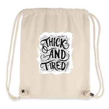 Fat and tired - Stanley/Stella Recycled Gym Bag - natural - Front
