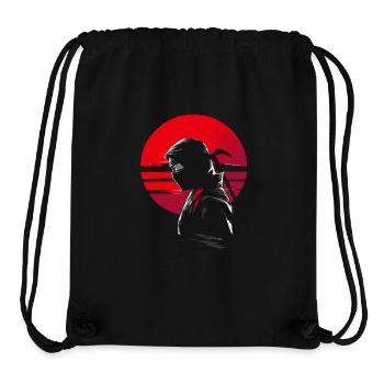Mysteriöser Ninja-Krieger roten Sonnenuntergang - Stanley/Stella recycelter Gym Bag - Schwarz - Vorne