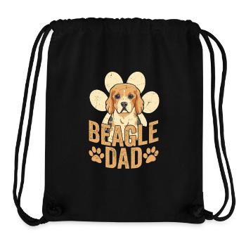 Beagle Dad Dog Owner Puppy Beagles - Stanley/Stella recycelter Gym Bag - Schwarz - Vorne