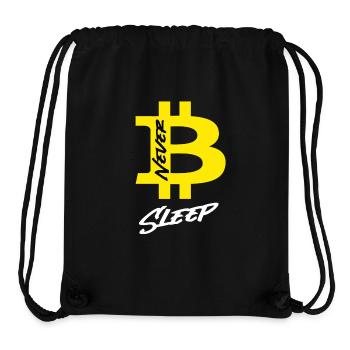 Bitcoin Never Sleeps Bitcoin Btc Crypto Currency - Stanley/Stella Recycled Gym Bag - black - Front