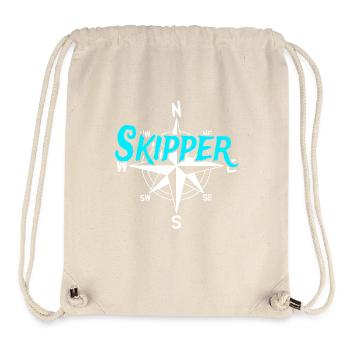Skipper – With wind rose for real captains - Stanley/Stella Recycled Gym Bag - natural - Front