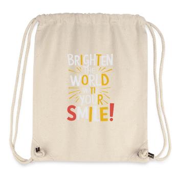 Light up the world with your smile - Stanley/Stella Recycled Gym Bag - natural - Front