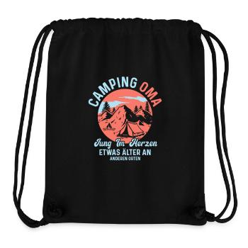 Camping Granny Young in the Heart Camping Nature - Stanley/Stella Recycled Gym Bag - black - Front